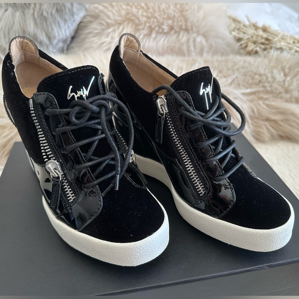 Giuseppe Zanotti Black Platform Sneakers